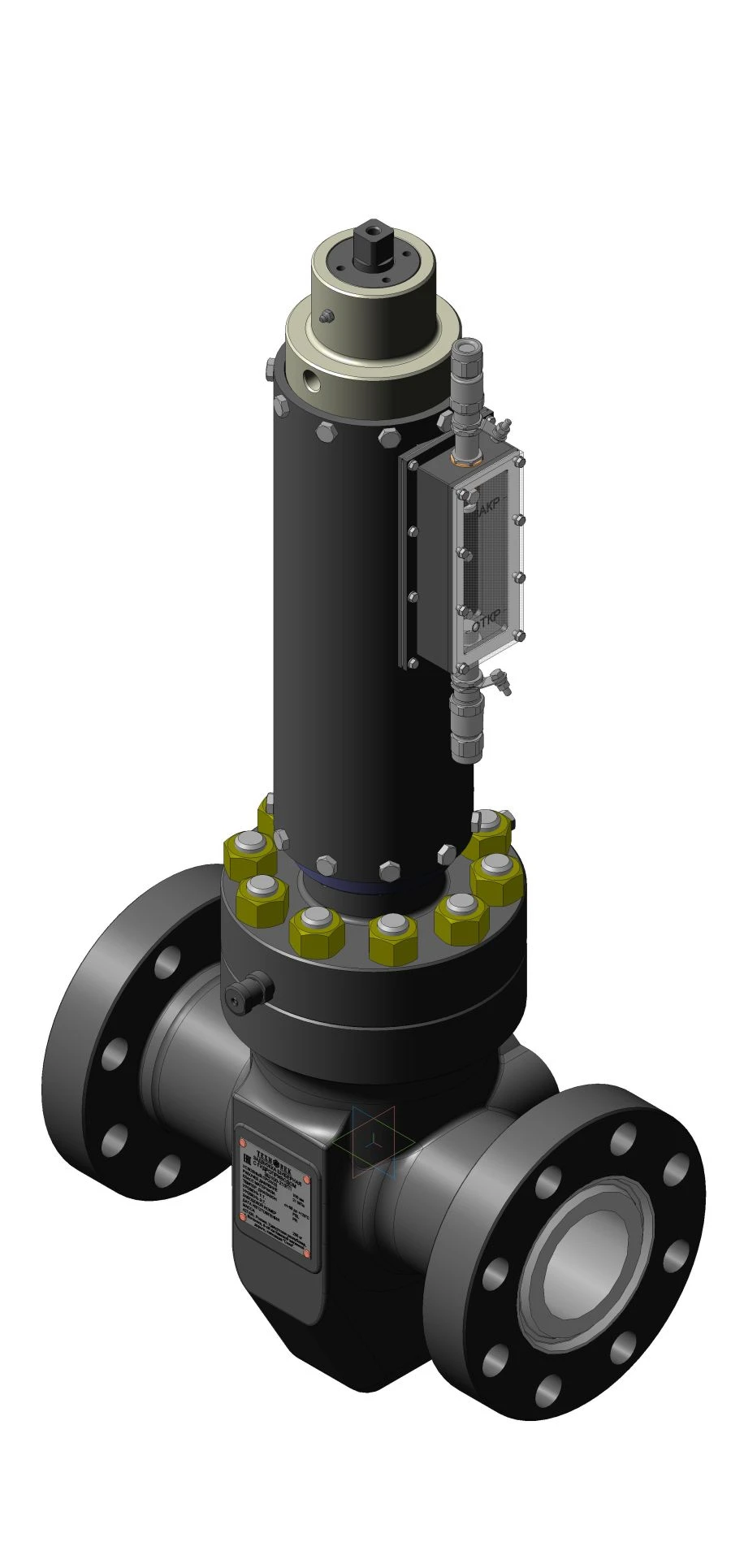 Gate gate valve with hydraulic drive ZSHG