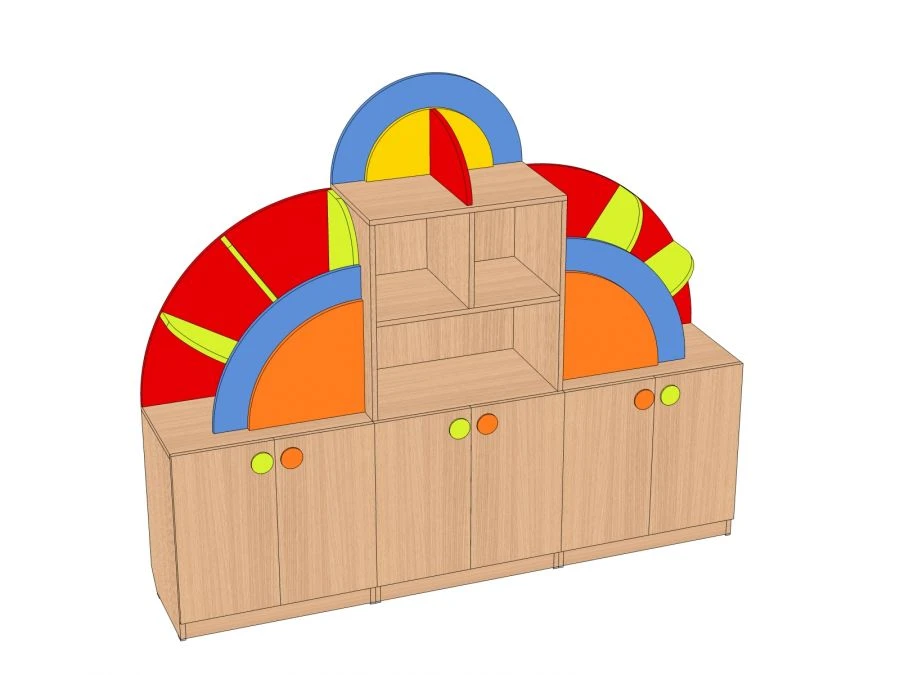 Small children's "Raduga" toy wall SI-RDG-M