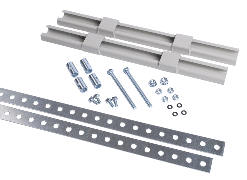YKK-0-125 Set of fastening the metal case to the post with mounting strip