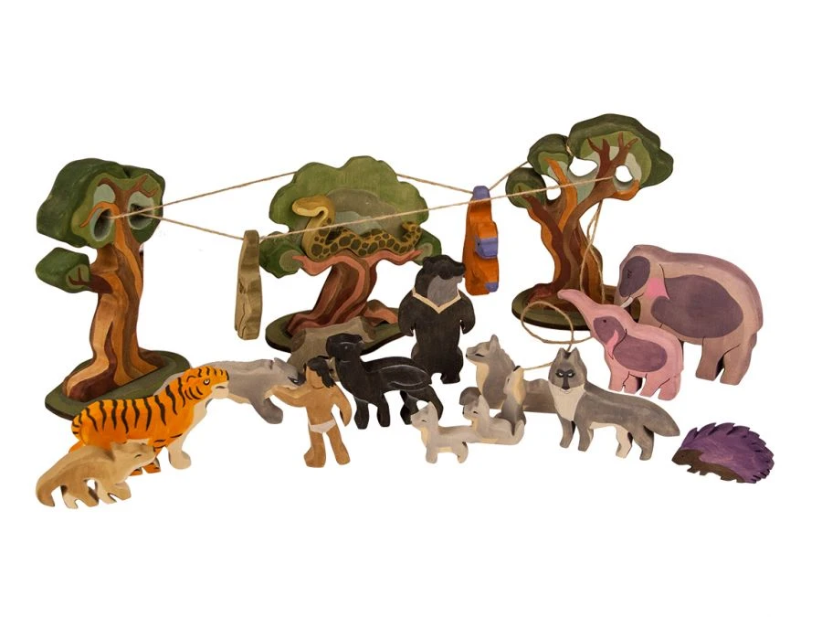 Wooden play set "Mowgli" 06037