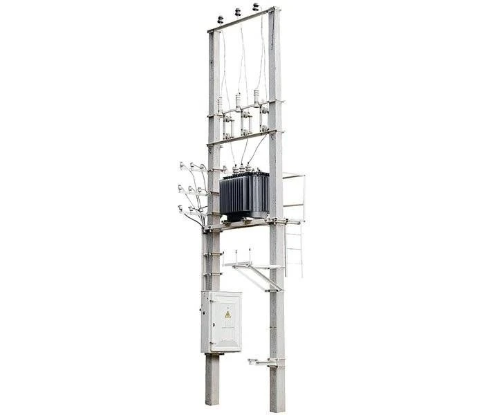 Complete transformer substation of mast type MTP-6(10)/0,4 kV