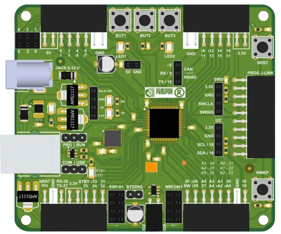 AQRUDIRON-QFN64 board (AMPR.469555.119)