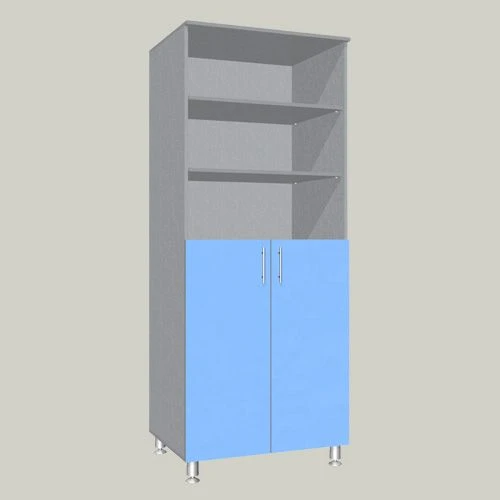 General purpose cupboard with three open shelves model MSH-6