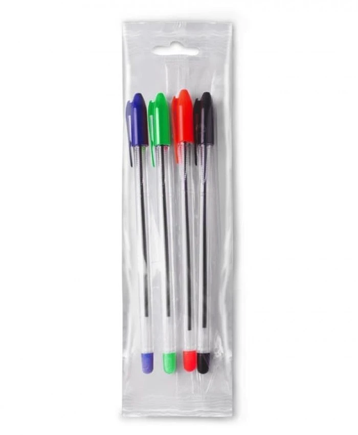 Set of pens "VeGa" 4-colour 0,7mm oil-based rod