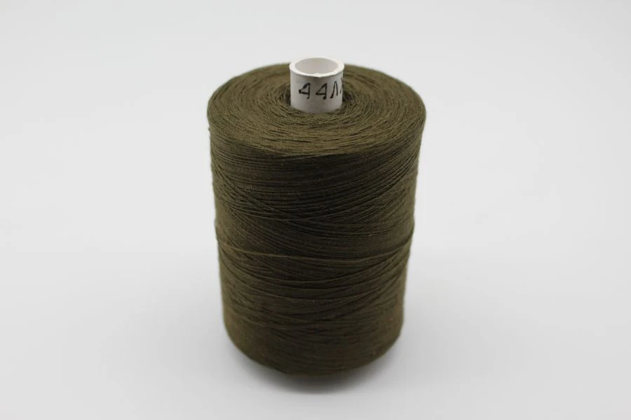 Synthetic reinforced cotton braided sewing thread 44LX