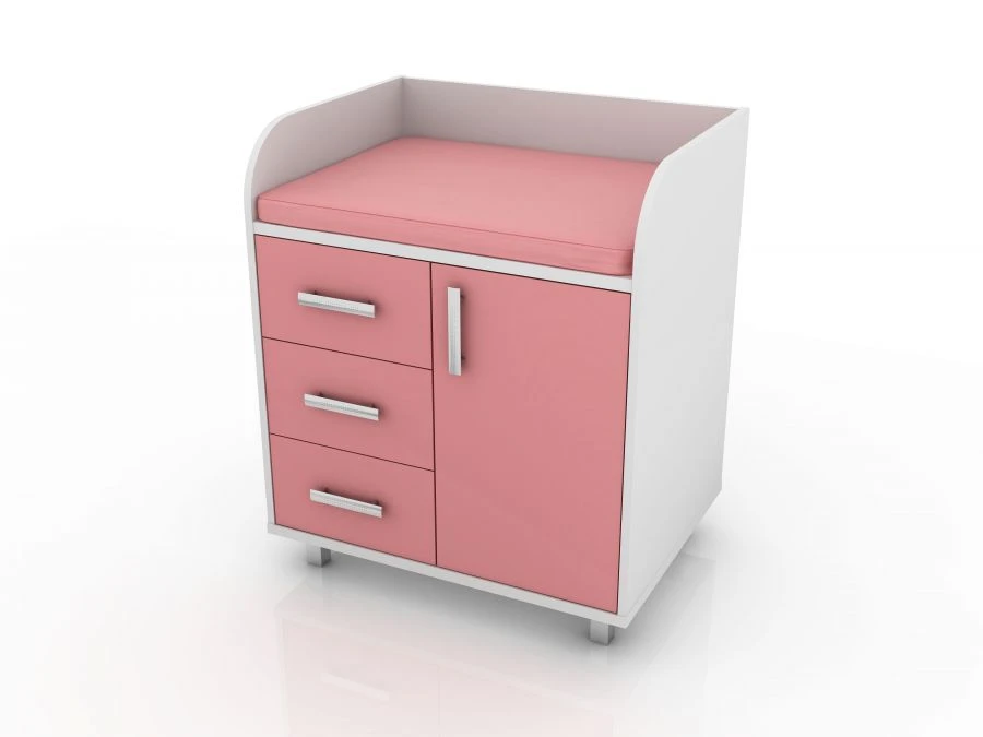 Changing table with drawers and door, shelf, 112-004-5 K, 868x652x1027