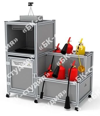 Training complex "Use of primary fire extinguishing means" training system