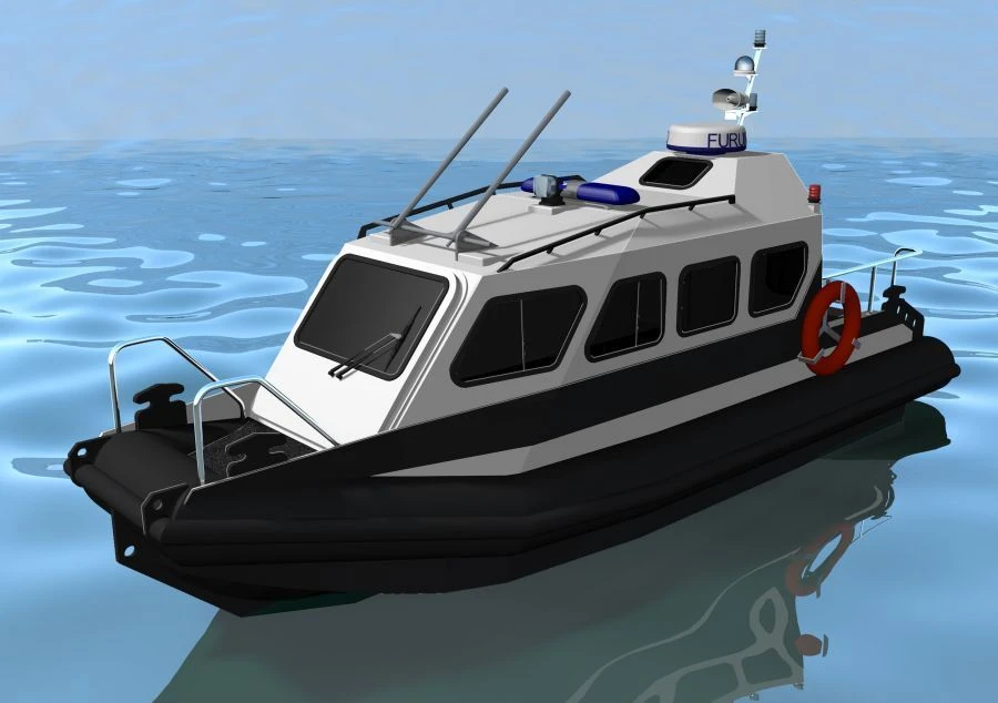 Multipurpose boat "RIF75SK" version 2 (closed)