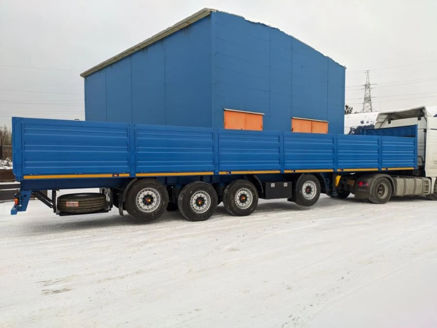 Semitrailer four-axle BZAP 94554A flatbed trailer