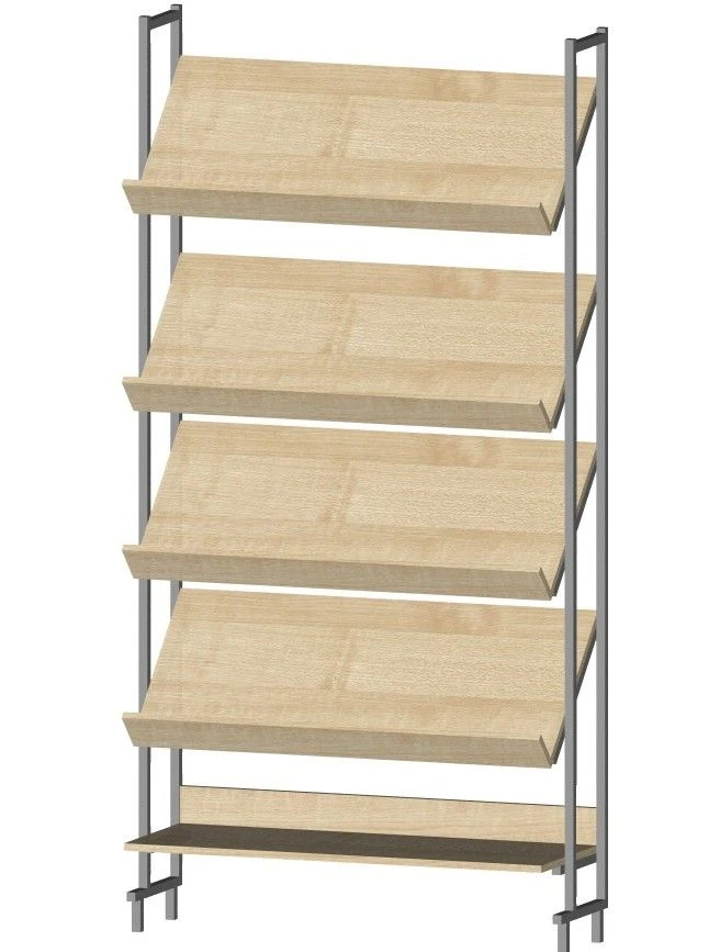 Library demonstration shelving unit Art: 26213