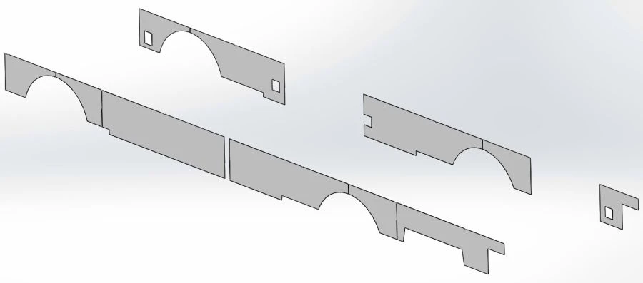 6241-03-5402000 SB Set of inner side trim panels