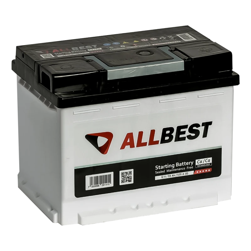 Lead battery for starting piston engines 6ST-55VL "ALLBEST"