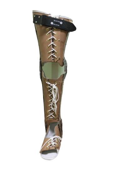 Full leg brace AH8-115DP (AH8-115) (leather)
