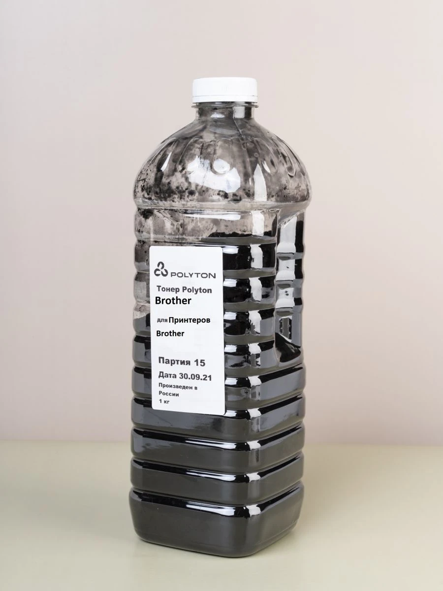 Toner for laser printing cartridges of POLYTON trade mark. Toner brand: PT.Brother