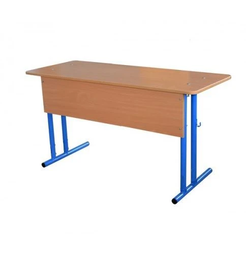 Pupil's table "Shkolnik" 2-seater non-adjustable with table top tilt angle, article no. 50091