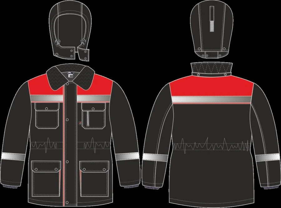 Winter suit Titan-Ultra p/k, black/red , art. 87490436.