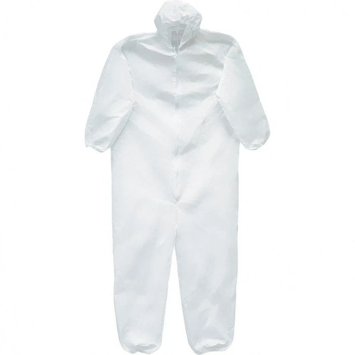 Overalls from a set of disposable medical non-sterile isolating clothing