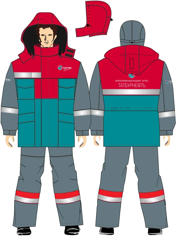 Women's suit (jacket, trousers) for protection against low temperatures, general industrial contamination and mechanical effects