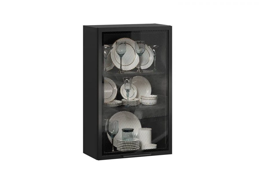Gerda Anthracite LD.279490.000 Front door high 600 glass (Black )
