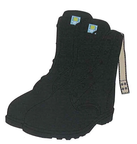 Electrically conductive insulated boots, model Ep-4(0) "Energo-Tesla" S KOMBI BZ with electrically conductive stockings Ep-4(0)