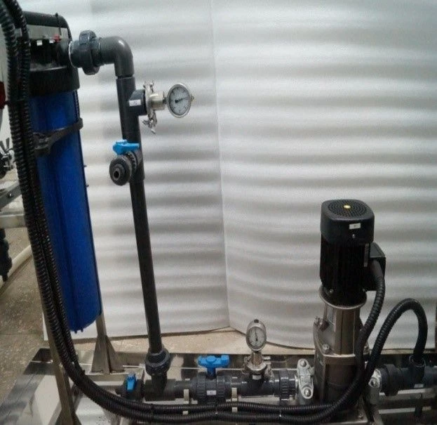 Automated modular membrane-sorption plant for processing of LRW-MMSU-A