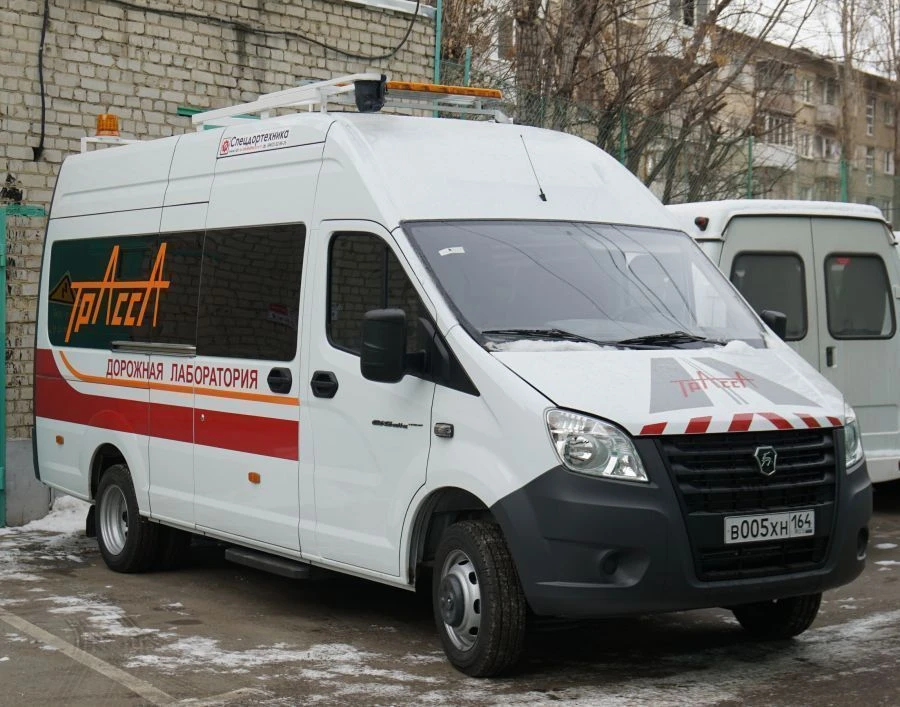 Measuring complexes of mobile road laboratories TRASSA 2 on the basis of: GAZelle NEXT buses (A62R33, A65R23, A65R33, A65R52).
