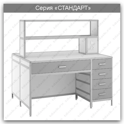 Standard series laboratory island table: SLO.02.01