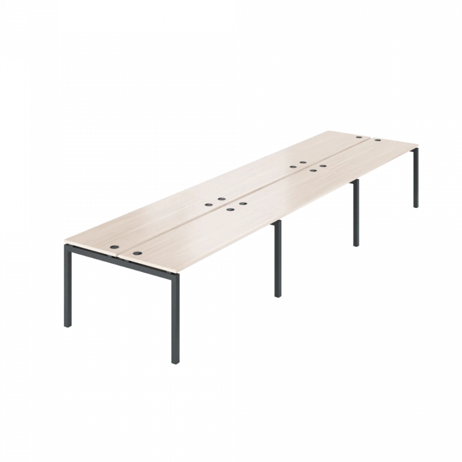 Bench double for 6 workstations AMB-004.60-6