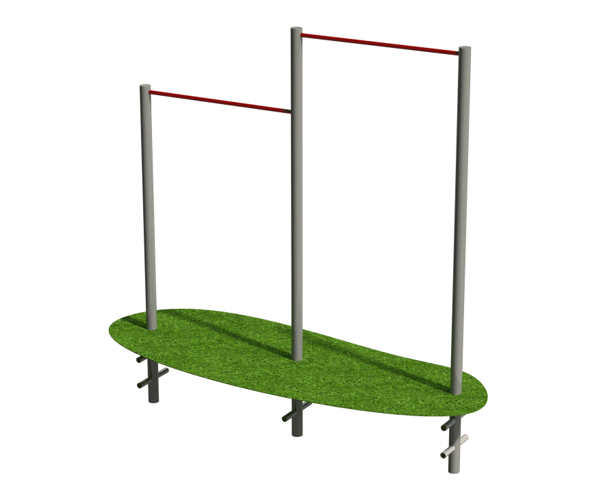 Stationary outdoor fitness equipment SV-037 Trestle bar, two-level