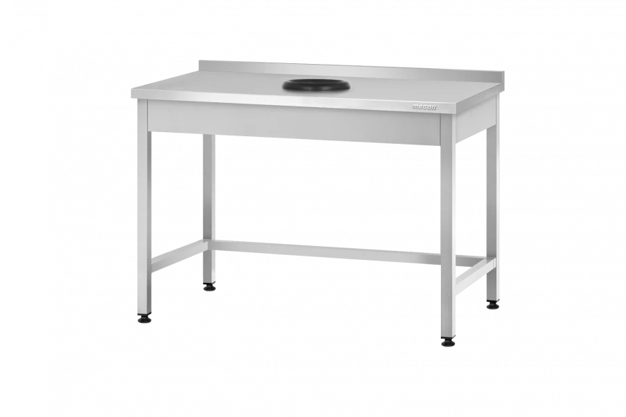 Production table for waste collection