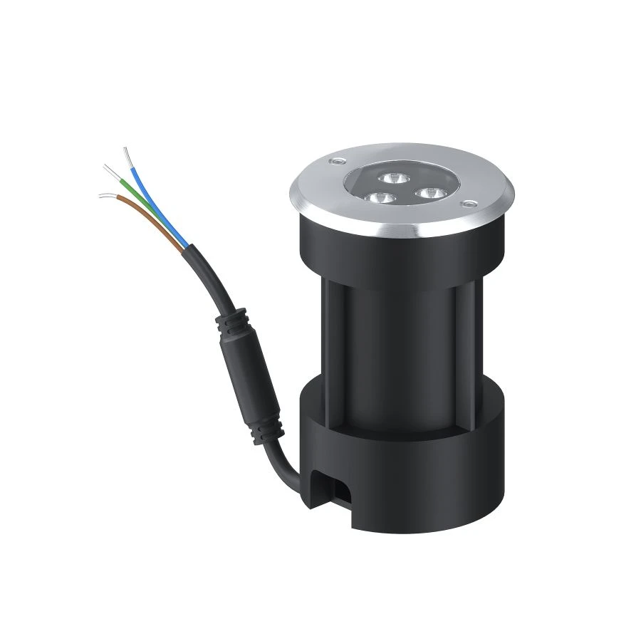 Architectural luminaire SVETHOLL Buffy ground recessed D100 H130 power supply unit in LED 6W housing