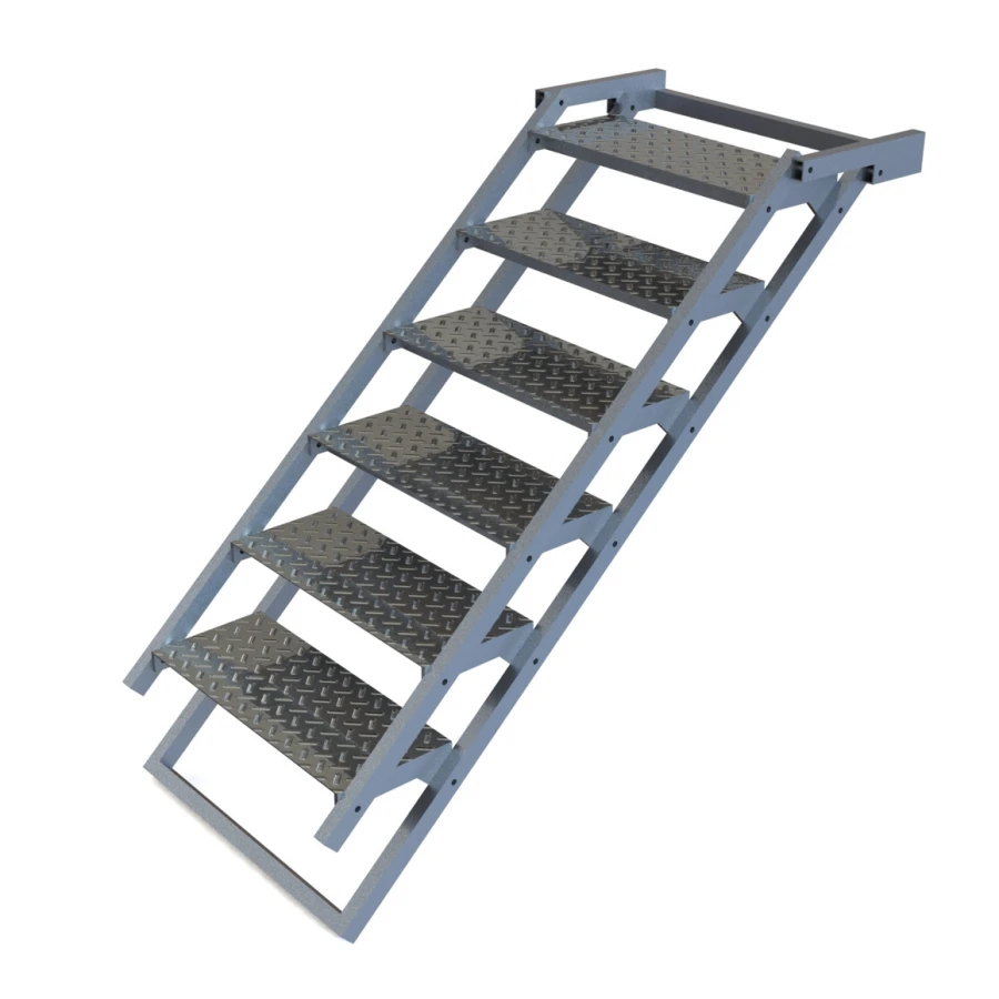 Folding aluminium step ladder LSk-900-120
