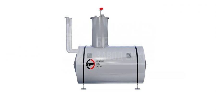 Horizontal steel underground tank with the volume of 10 m3 type RGSP-10