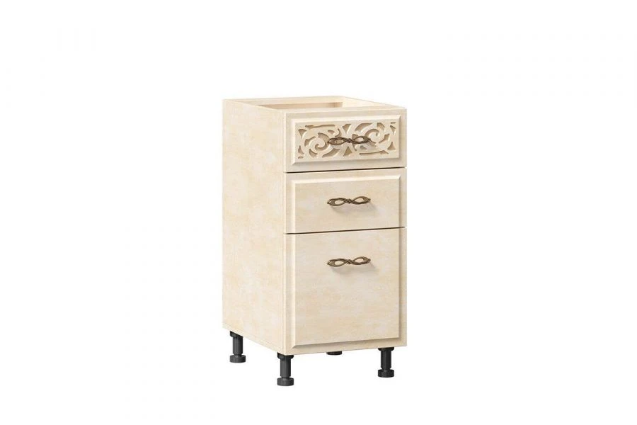 Alexandria LD.249130.000 Front 3 drawers 400 (Lento leather)