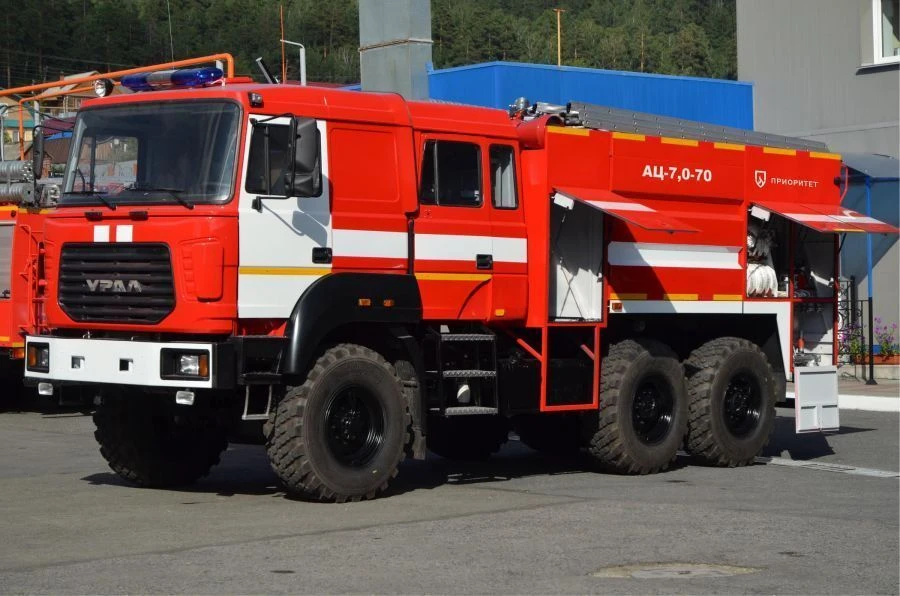 Fire tank truck ??-7,?-(50-100), type 5883, modification 58814G (mod.6), on chassis Ural-4320-78, 4320-80, 4320-82, 4320-84.