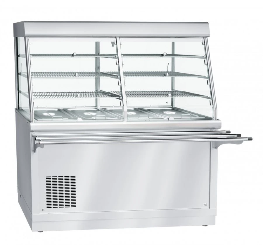 Refrigerated high-temperature display counter with neutral cabinet ???(?)-70?-?-01-??
