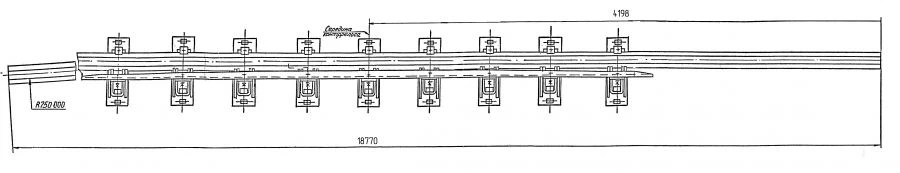 Cross rail with counter rail of project 2925.04.000-02