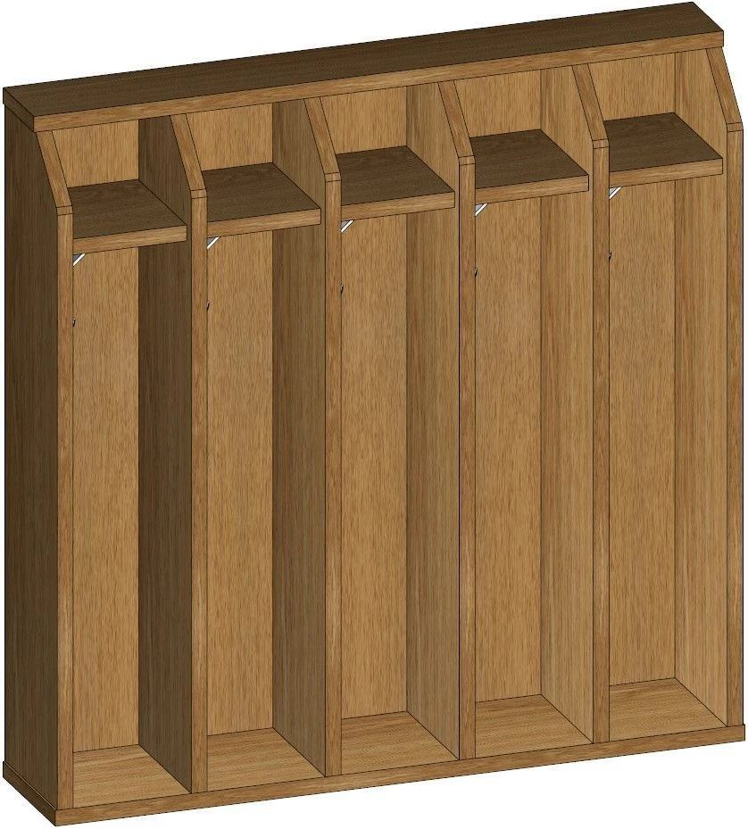 Children's household wooden furniture, "DSK-Mebel" brand. Children's hinged cupboard for towels