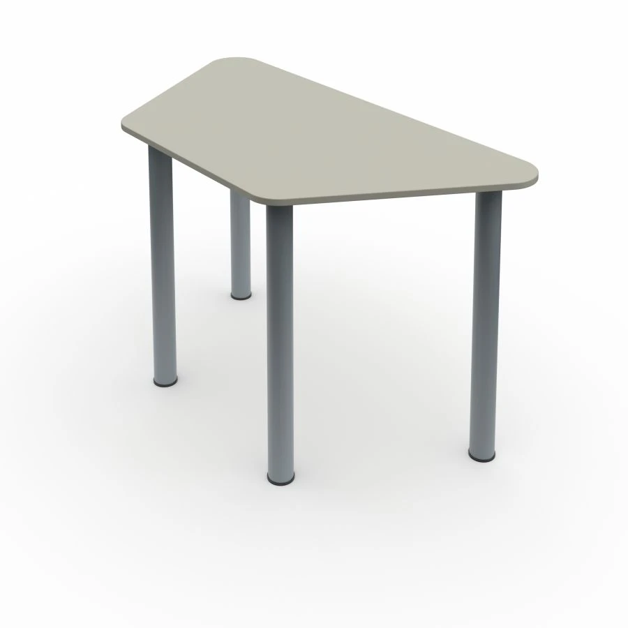 Pupil's trapezoidal table on round supports