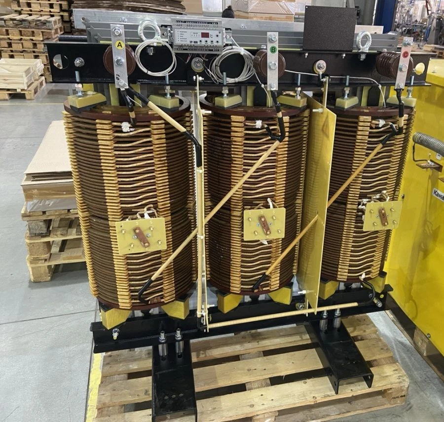Three-phase power dry-type transformers of TC(Z) type, rated capacity more than 16 kVA but not more than 500 kVA, voltage class