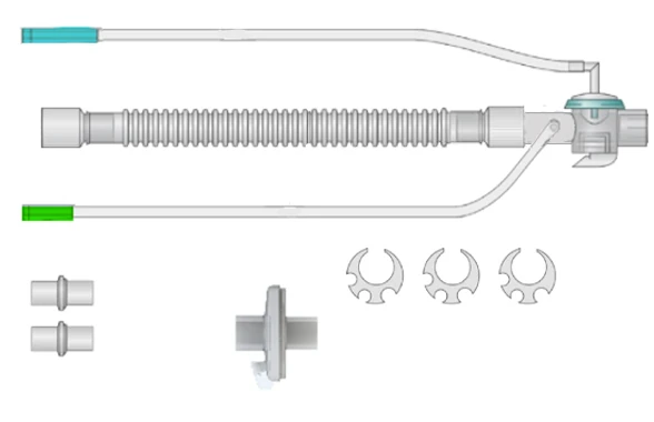 Respiratory devices for joint use with anaesthetic and resuscitation equipment, version: p