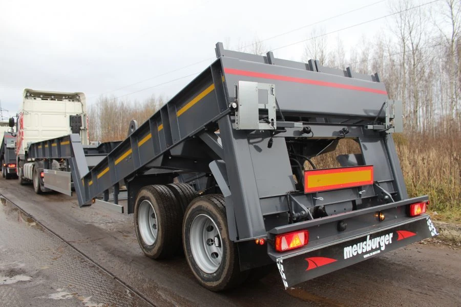 Semi-trailer crushing sorting plant biaxial MSS-236 QS-313