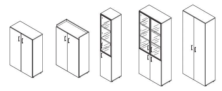 Wardrobe. Furniture set "Line"