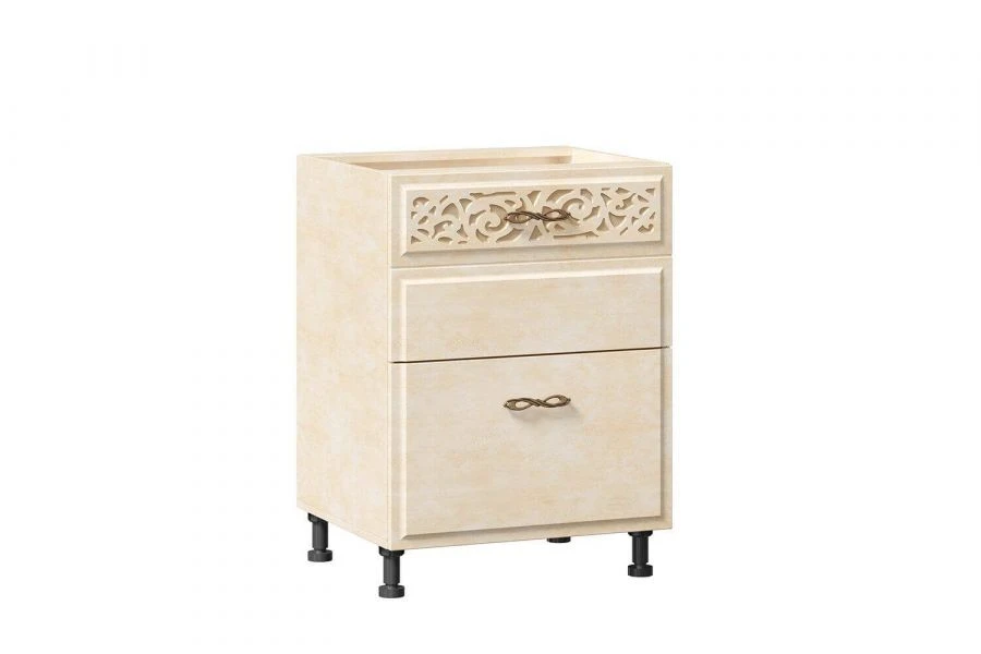 Alexandria LD.249120.000 Front of 2 drawers 600 (Lento leather)