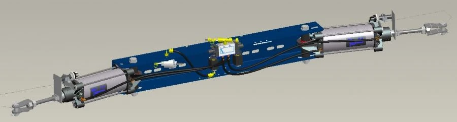 Vehicle door pneumatic actuator 40N3R63/116Z0B000