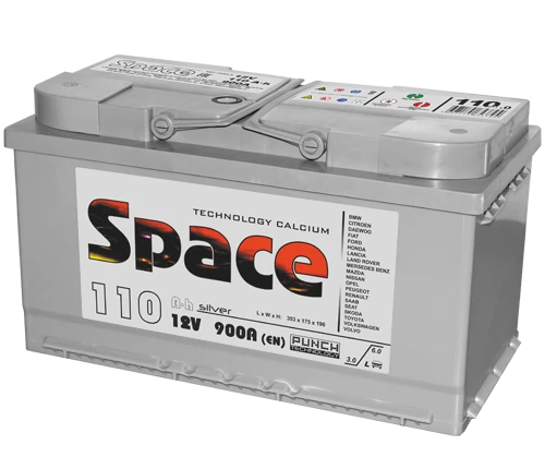 Lead battery for starting piston engines 6ST-110VLA L5 "Space"