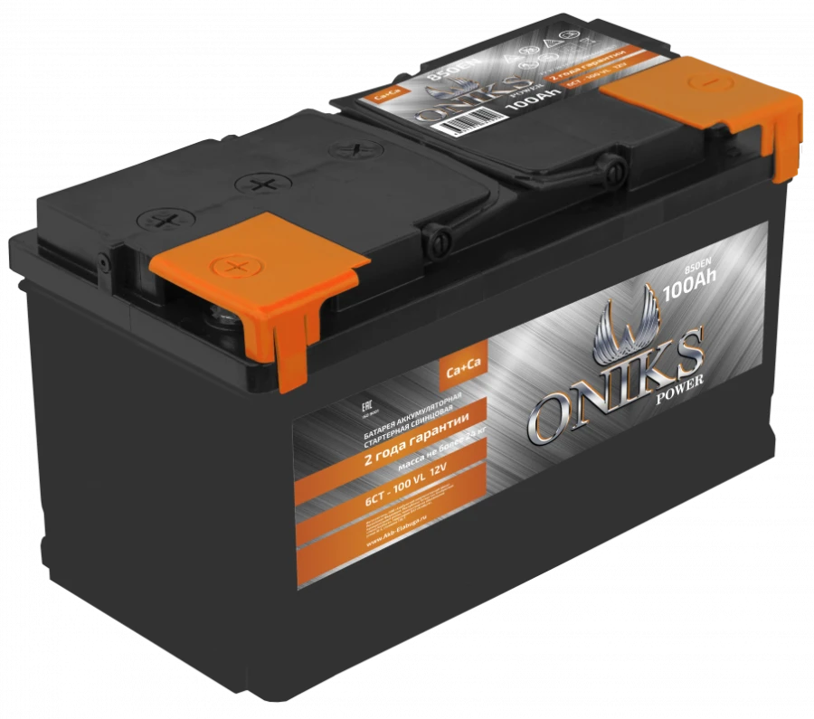Lead battery for starting piston engines 6CT-100 "ONIKS"