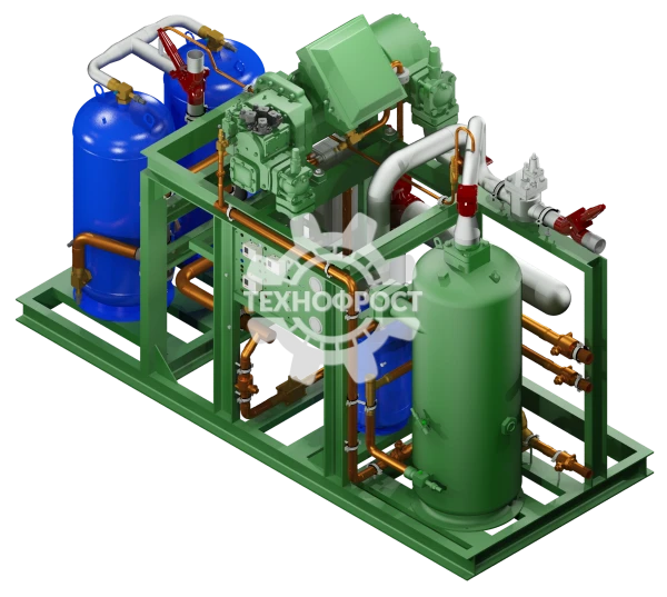 Refrigerating compressor units of AVO series. Single-compressor refrigeration units on the basis of screw compressors.