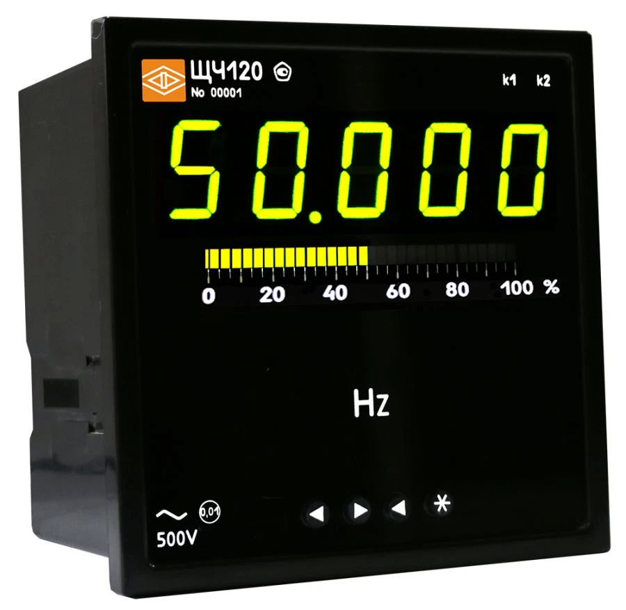 Digital device for AC frequency measurement ShchCh120