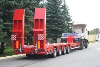 Semitrailers low-frame four-axle com. nom. 9942L4 (modifications from 9942L4-00 to 9942L4-08) on axles 9321115.00.000 or on axle